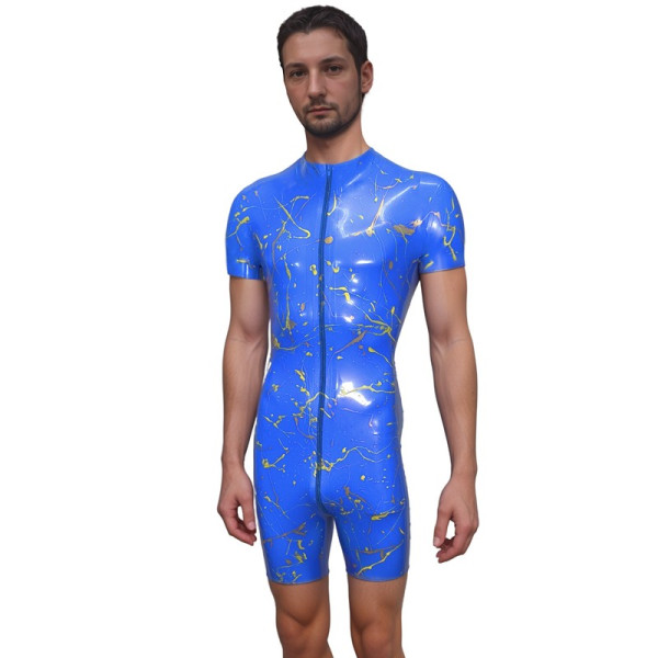 Galaxy surf suit with thru zip